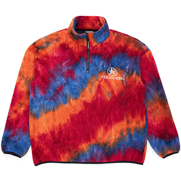 Pleasures Orange Caffeine Polar Fleece Quarter Zip - Pánske - Mikina 66355717