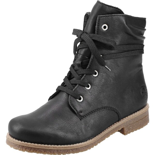 Rieker Šnurovacie členkové čižmy čierna 55544391