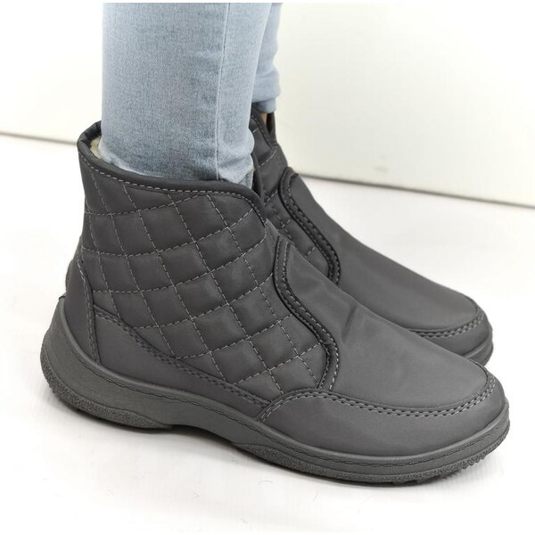 JOHN-C Dámske sivé členkové čižmy E-LUX 27568557