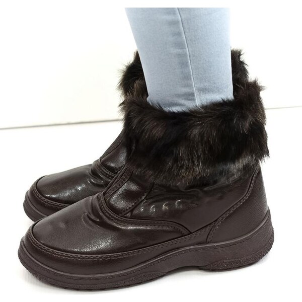 JOHN-C Dámske tmavohnedé čižmy JESSIE 27568570