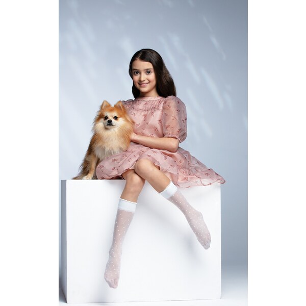 Dievčenské podkolienky YO! SK-79 Kropki 20 den 62986253