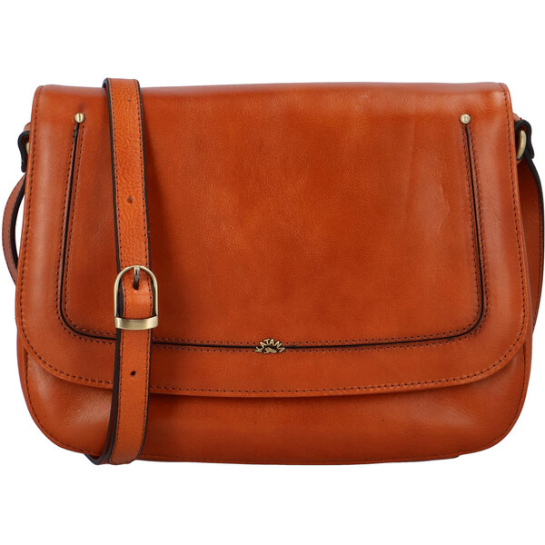 Dámska kožená crossbody kabelka svetlohnedá - Katana Versa hnedá 27583151