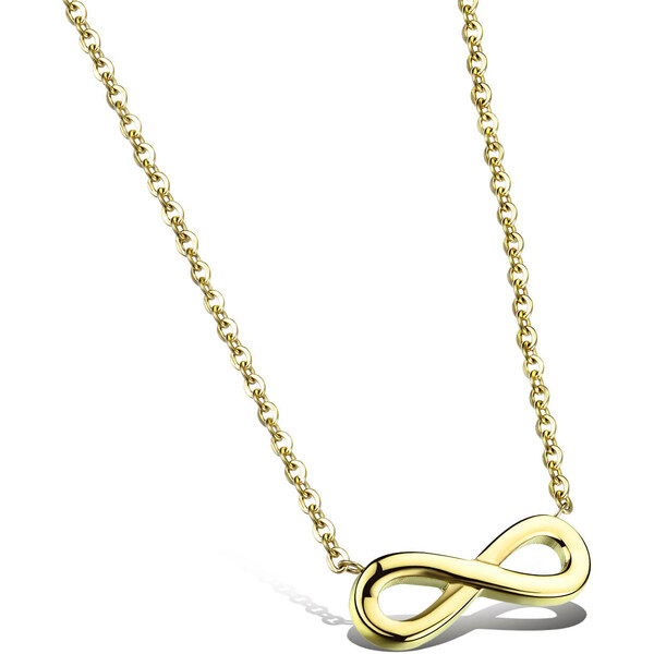 Troli Pozlátený oceľový náhrdelník Nekonečno KNS-271 66588911