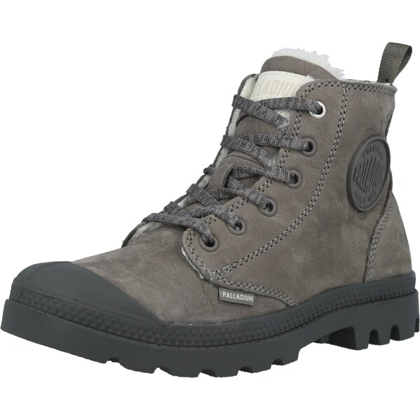 Palladium Šnurovacie čižmy Pampa sivá / tmavosivá 57248688