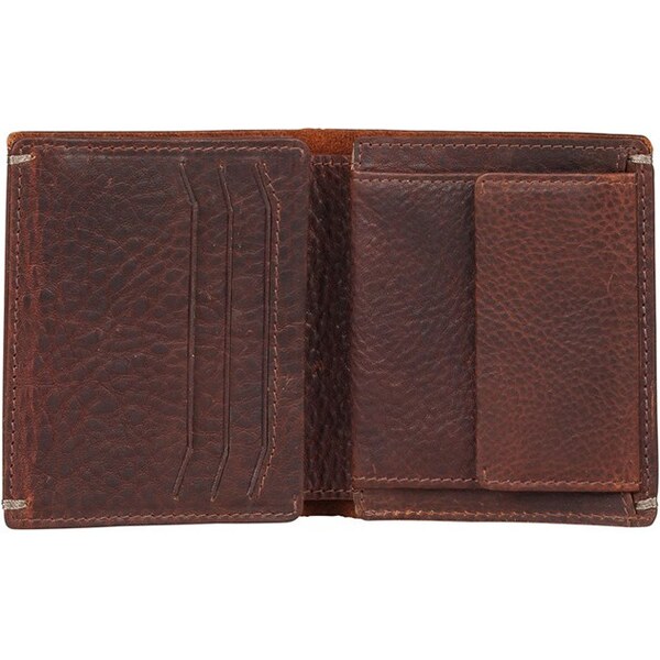 Pánska kožená peňaženka Burkely Sten - tmavo hnedá 27654272