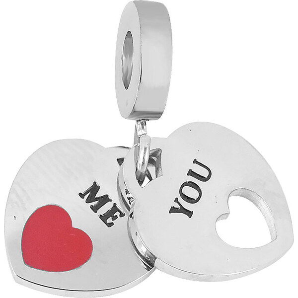 Lindas Jewelry Prívesok na náramok You & Me chirurgická oceľ IP075 42065826