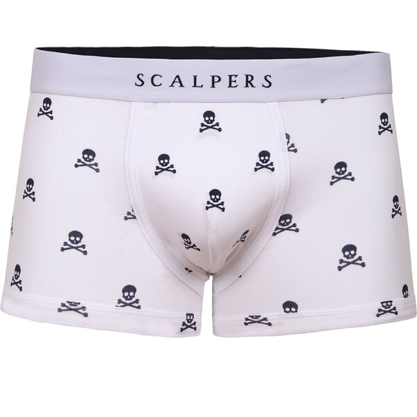 Scalpers Boxerky čierna / biela 54226642