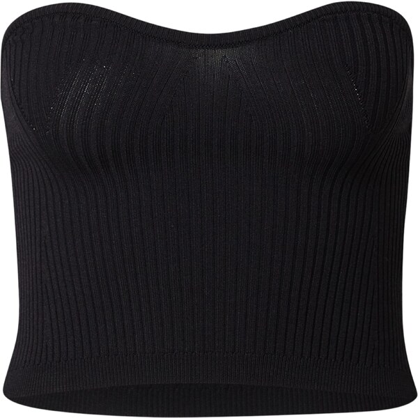 LENI KLUM x ABOUT YOU Vyšívaný top Charlie čierna 56756591