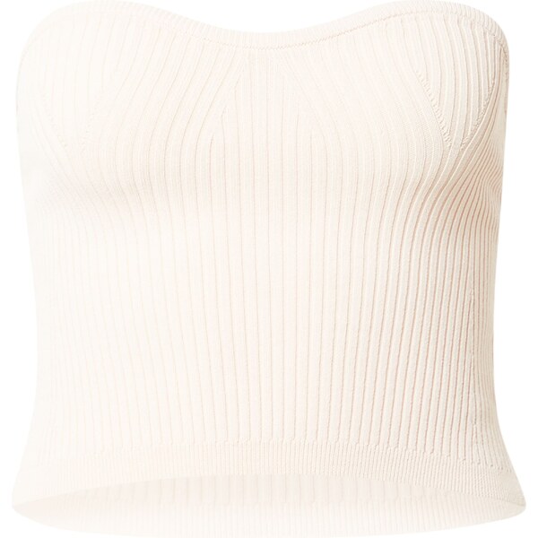 LENI KLUM x ABOUT YOU Vyšívaný top Charlie šedobiela 56765466