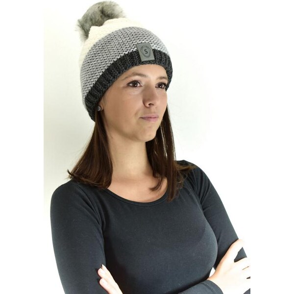 JOHN-C Bielo-sivá čiapka TEA 27730285