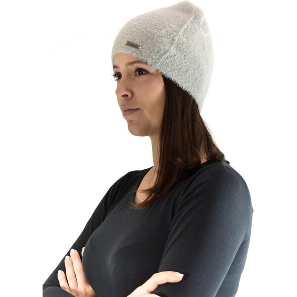 JOHN-C Sivá vlnená čiapka ALPAKA 27730288