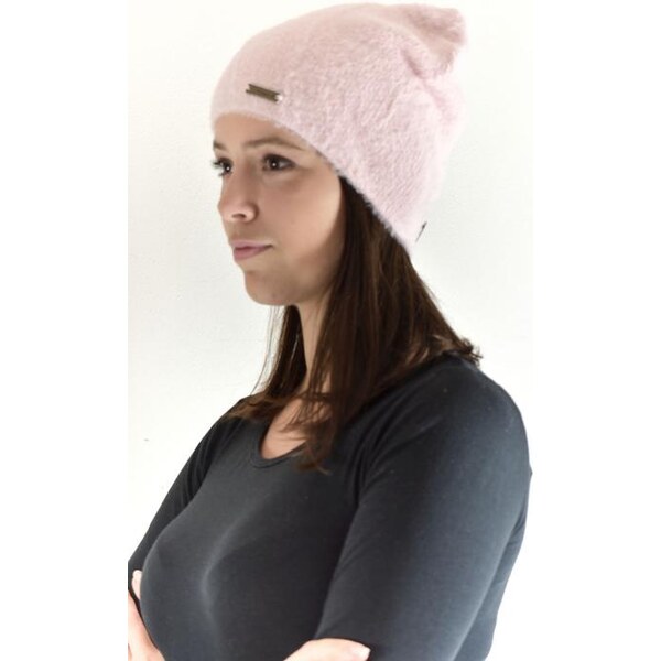 JOHN-C Ružová vlnená čiapka ALPAKA 27730289