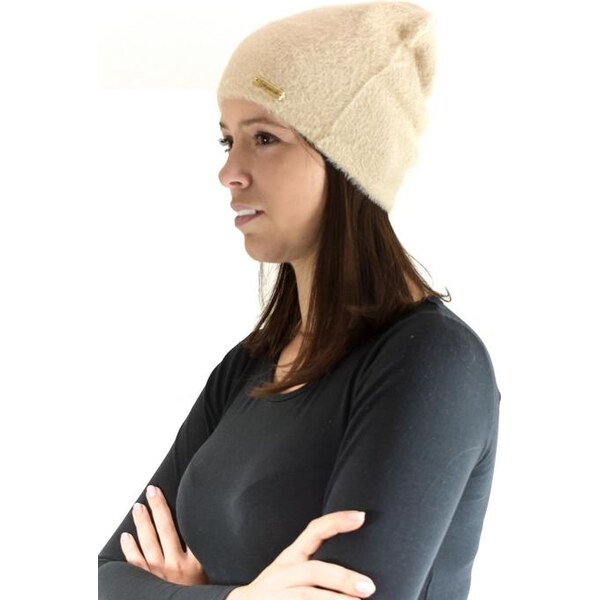 JOHN-C Béžová vlnená čiapka ALPAKA 27730290