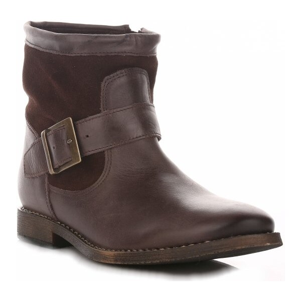 dámske členkové topánky Belluci čokoládová 92855 27610867