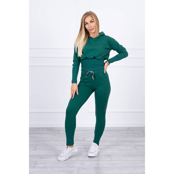 MladaModa Tepláková súprava s kapucňou a širokým pásom model 9323 27757393