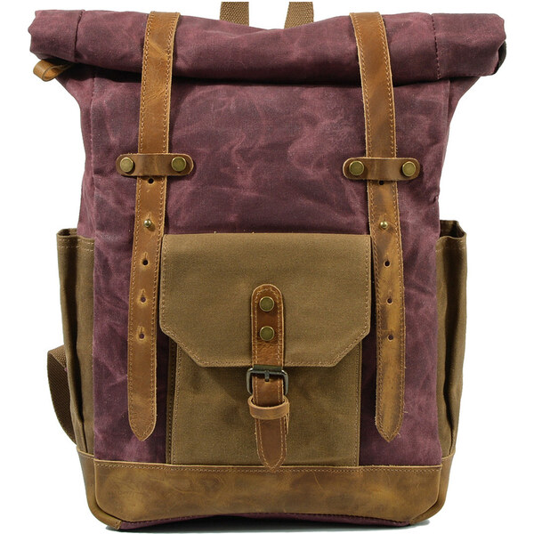 Glara Rolovací plátený nepremokavý batoh 29091634