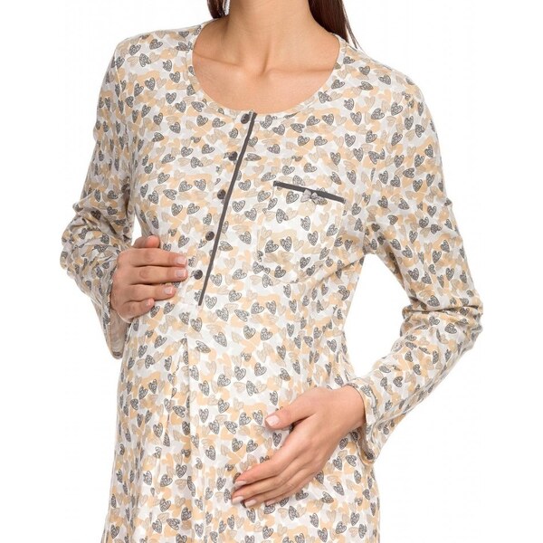 Dámska nočná košeľa 15386 - 425 - Potlač srdce - Vamp 35647381