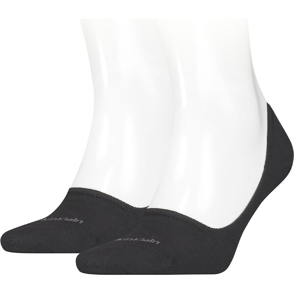 CALVIN KLEIN - 2PACK Cotton čierne neviditeľné ponožky 27768967