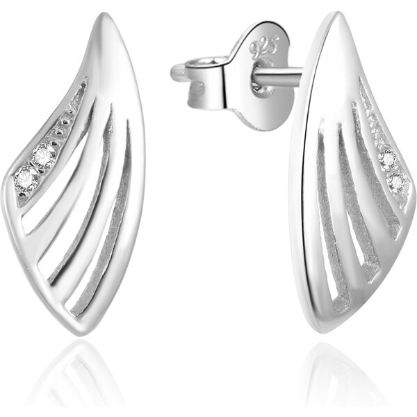 Beneto Módne strieborné náušnice so zirkónmi AGUP1786L 66589594