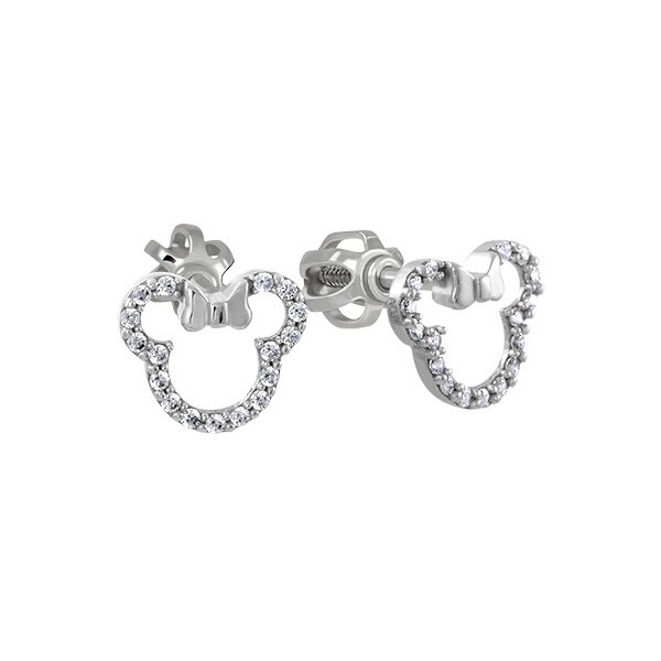 Soliter Trblietavé náušnice z bieleho zlata Minnie Mouse 239 001 01130 66578198