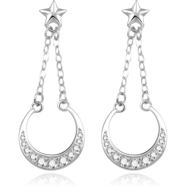 Beneto Fashion strieborné náušnice so zirkónmi AGUP2287 66590158