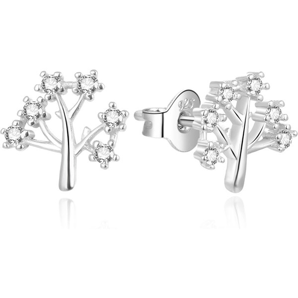 Beneto Nadčasové strieborné náušnice so stromom života AGUP2319L 66581942