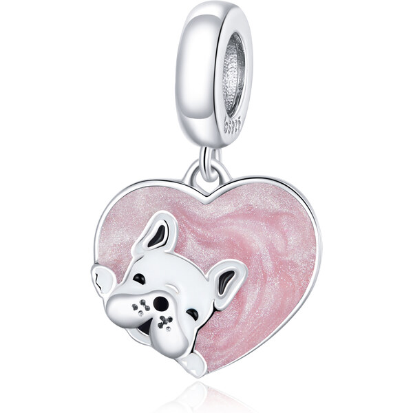 Emporial strieborný visiaci prívesok Milovaný psík 56147966