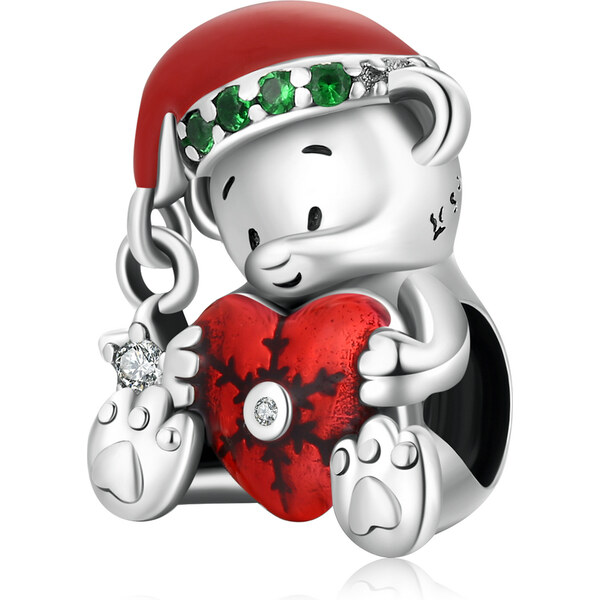 Emporial strieborný prívesok Zimný medvedík 55586439