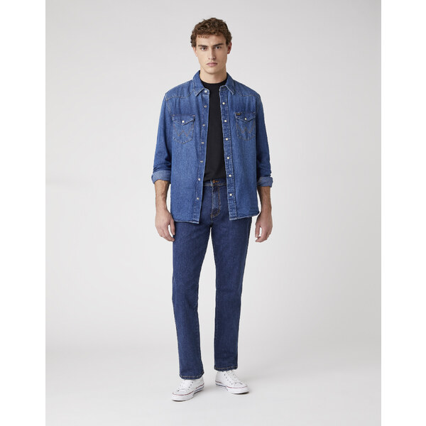 Pánske jeans WRANGLER W12133009 TEXAS STRETCH DARKSTONE 23586660