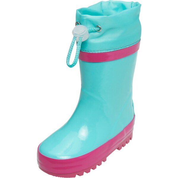 PLAYSHOES Gumáky tyrkysová / tmavoružová 52700821