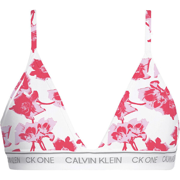 CALVIN KLEIN - CK ONE fashion flower print triangle podprsenka s 27915931