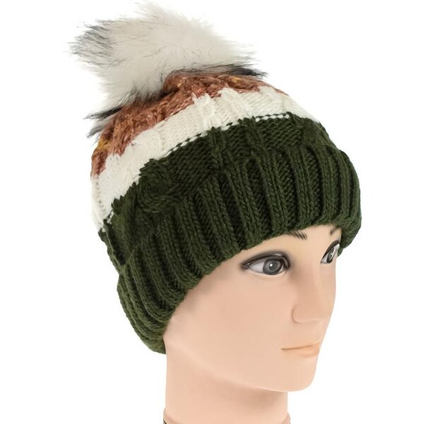 JOHN-C Zeleno-biela čiapka MEA 27929186