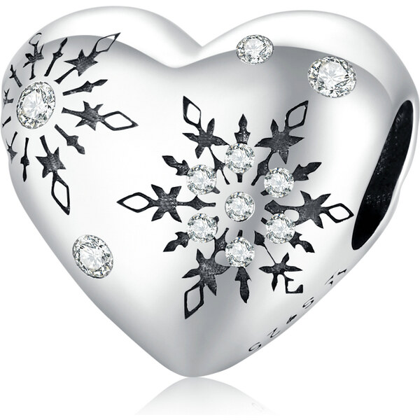 Emporial strieborný prívesok Zimná láska 55586440