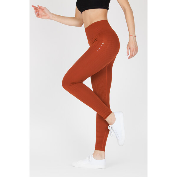 Naine Dámske legíny s push-up efektom Farba: Hnedá, Veľkosť: S 35811260