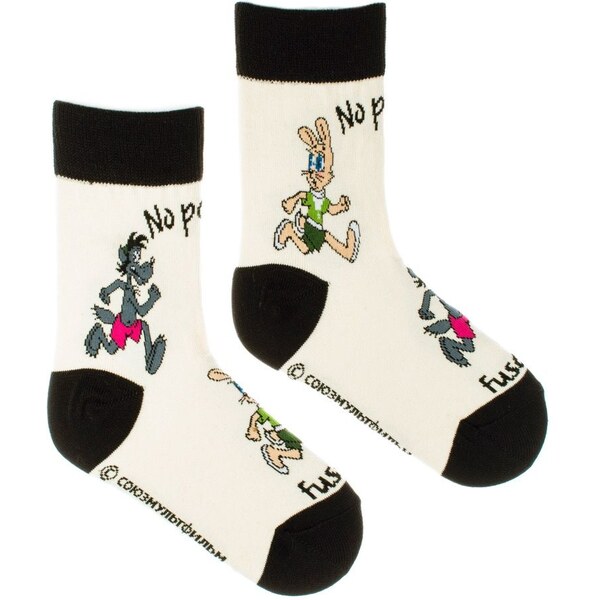 Fusakle ponožky No počkaj - detské Farba: Béžová, Veľkosť: 23-26 64346782