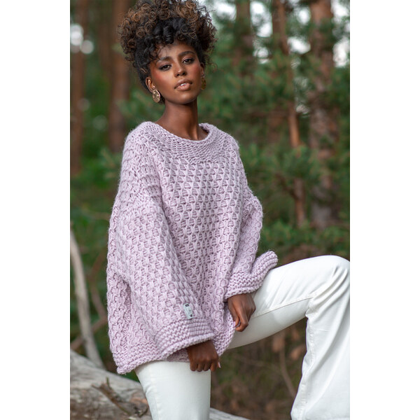 Glara Dámsky pletený sveter s vlnou 27996584