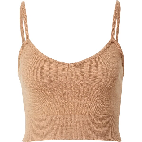 A LOT LESS Vyšívaný top Nala farba ťavej srsti 58305950