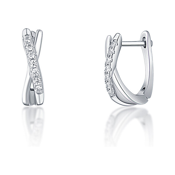 Ligot Strieborné náušnice so zirkónmi 46720300