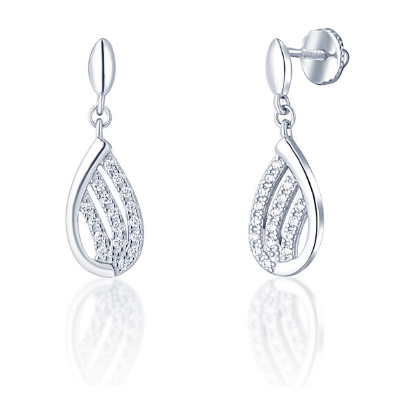 Ligot Strieborné náušnice so zirkónmi 46720303