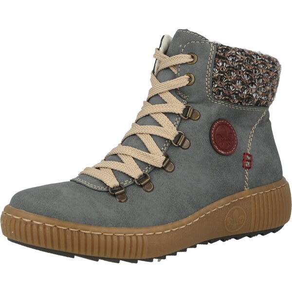 Rieker Šnurovacie členkové čižmy béžová / modrosivá / gaštanová / 25672660