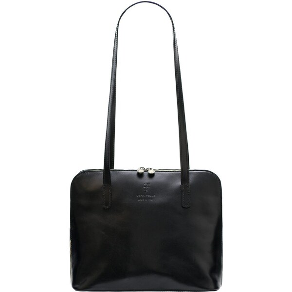 Glamorous by GLAM Santa Croce Dámska kožená kabelka s dlhými pútkami - 28162454