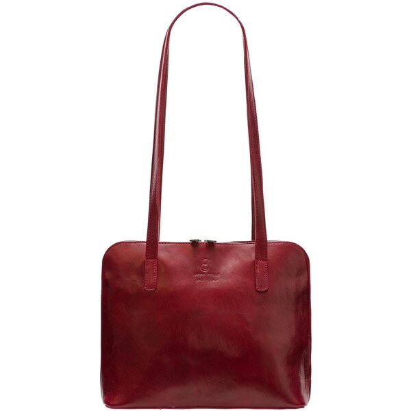 Glamorous by GLAM Santa Croce Dámska kožená kabelka s dlhými pútkami - 28162452