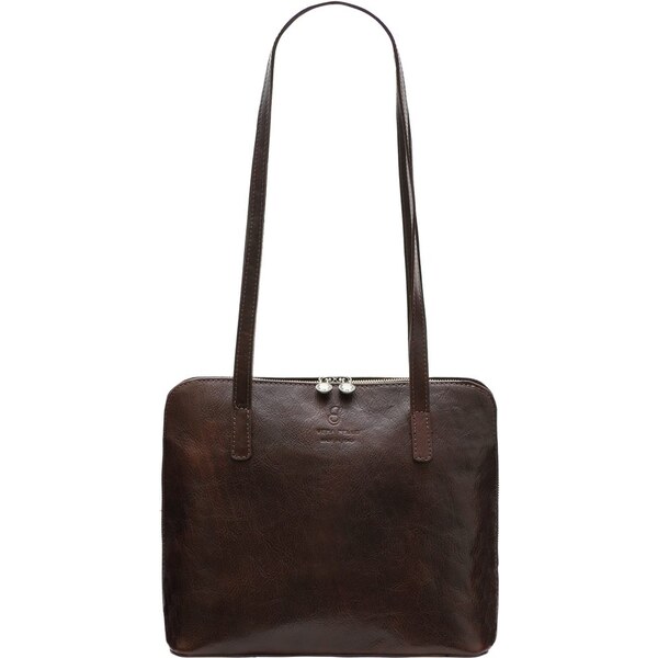 Glamorous by GLAM Santa Croce Dámska kožená kabelka s dlhými pútkami - 28162453