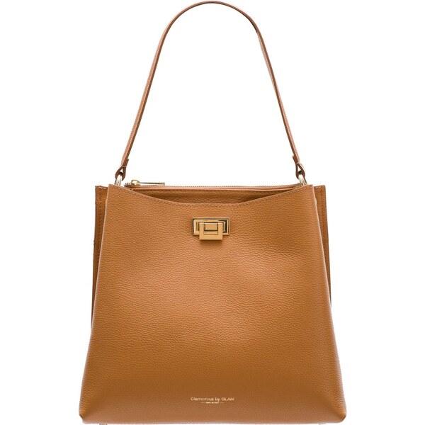 Glamorous by GLAM Dámska kožená kabelka so zlatými detailmi - coyo 28162463