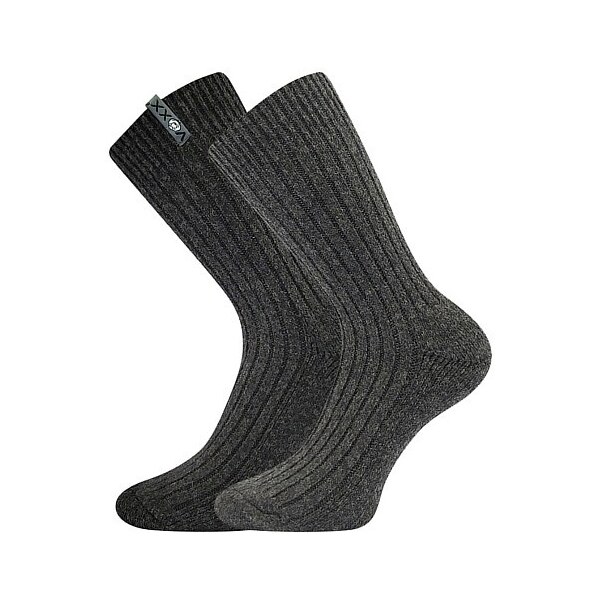 ALJAŠKA silné thermo pletené ponožky VoXX Antracit 35-38 1 pár 28204740