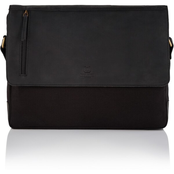 Pánska kožená taška Paolo Peruzzi T-20-BL čierna 28185710