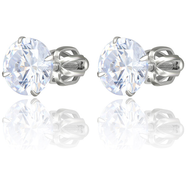 Olivie Strieborné 7mm náušnice na skrutku MIA 5407 28209137