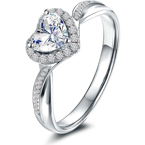 Olivie Strieborný prsteň SRDCE 5419 28209149