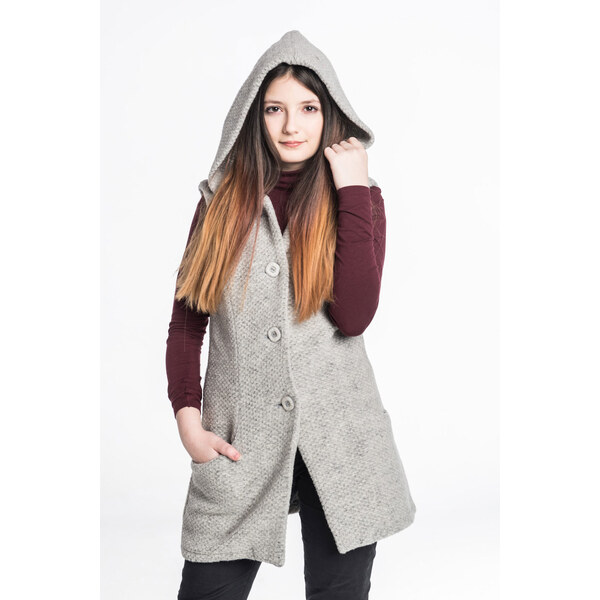 Glara Dlhá vesta z vlny 28209490