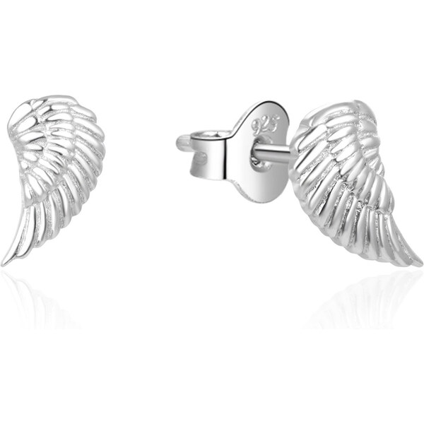 Beneto Krásne strieborné náušnice Anjelské krídla AGUP728L 66578428